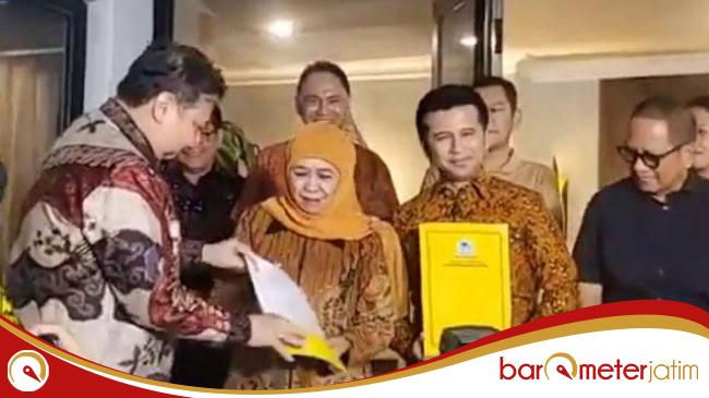 Final! Golkar Usung Khofifah-Emil di Pilgub Jatim 2024, Gerindra dan PAN Masih&nbsp;Ogah-ogahan?
