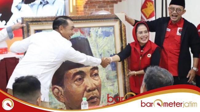 Safari Politik ke Gerindra Jatim, PDIP Kirim Pesan untuk Prabowo Lewat Lukisan Bung&nbsp;Karno