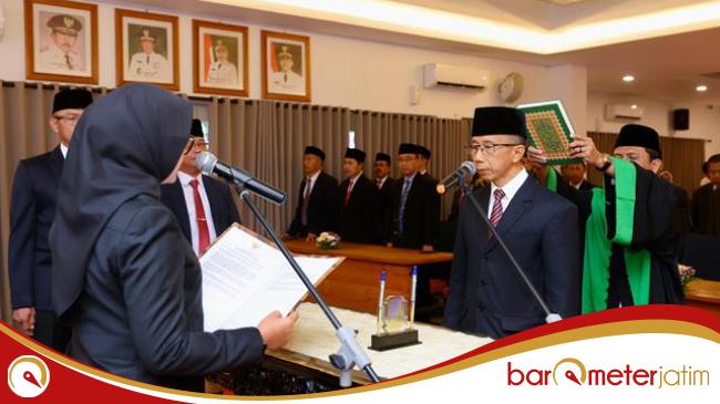 Mujiono Maju Pilkada, Ipuk Lantik Kadis PU Pengairan Jadi Pj Sekda&nbsp;Banyuwangi